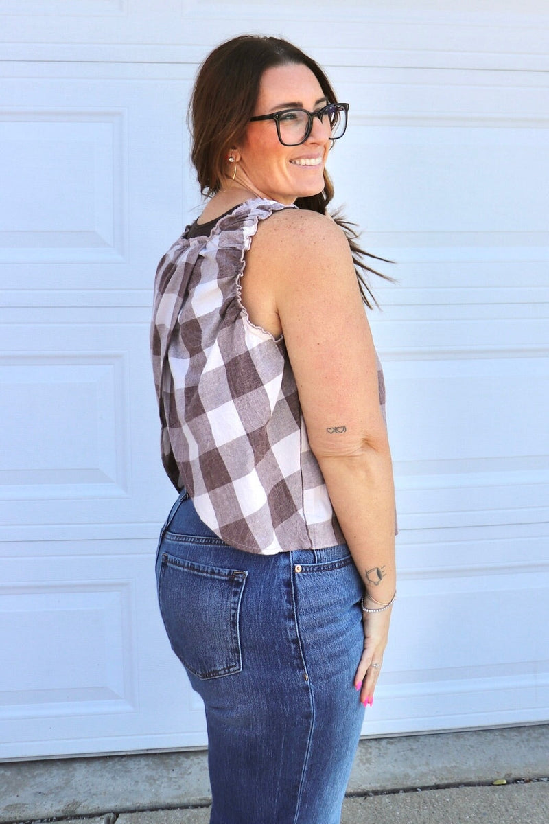 Gina Checkered Tank Wild Bohemian 