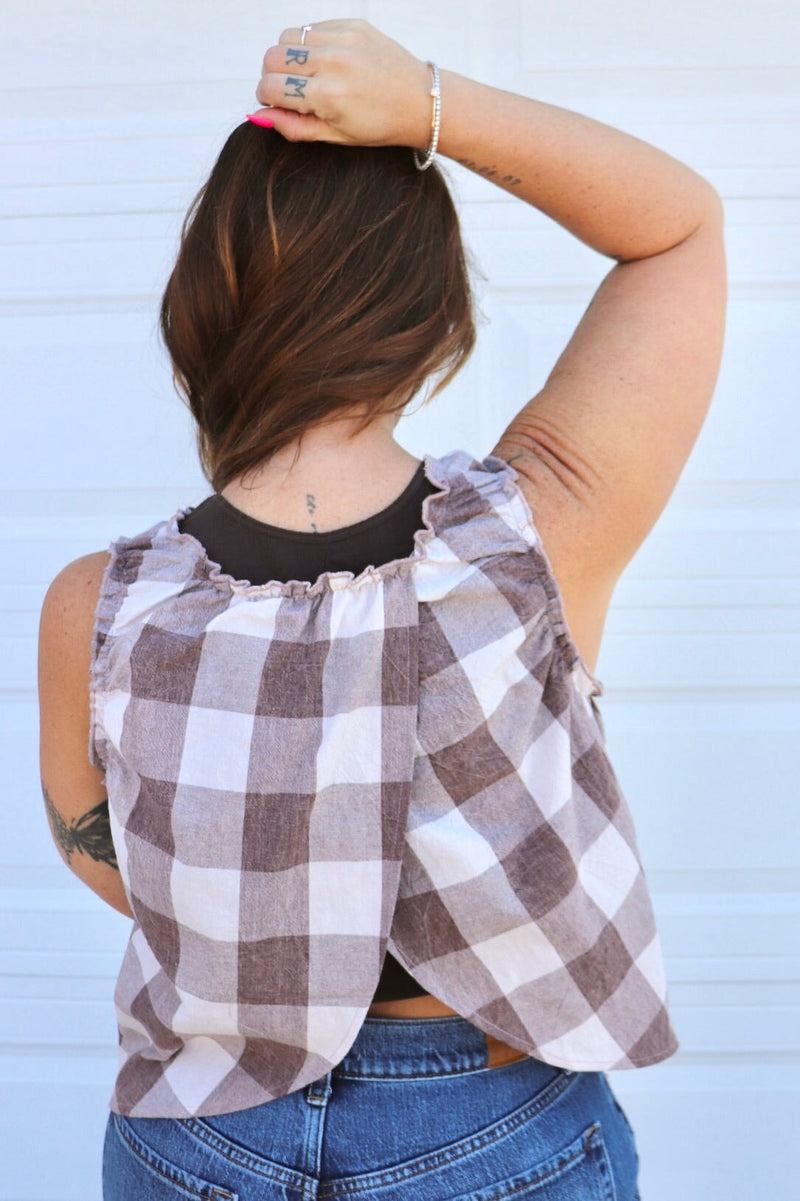 Gina Checkered Tank Wild Bohemian 