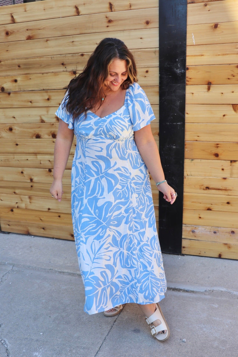 Kora Linen Midi Dress Wild Bohemian 