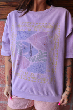 Marina Tee in Washed Lavender Wild Bohemian 