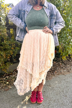 Bella Mae Lace Midi Skirt Wild Bohemian 