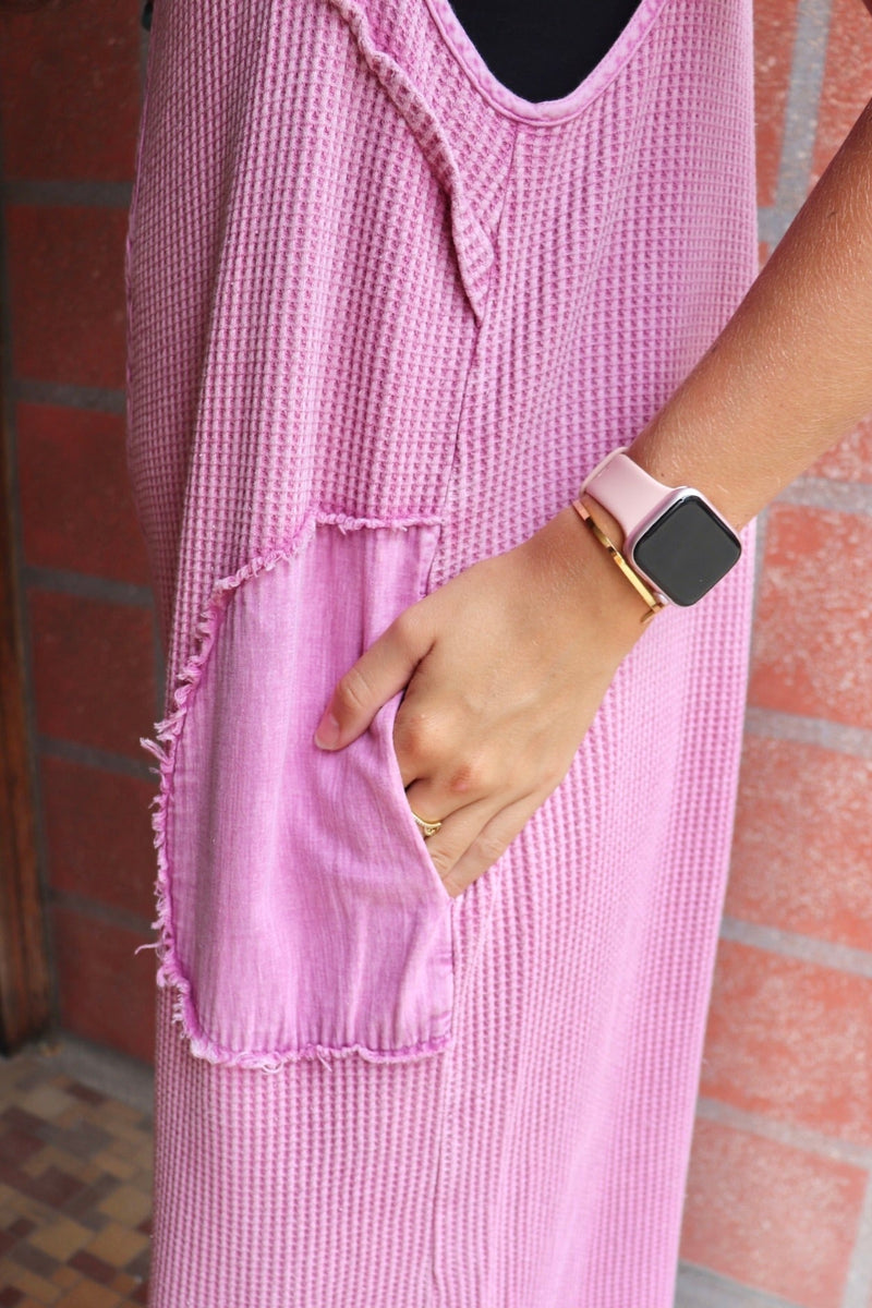 Shiloh Jumpsuit in Peony Pink Wild Bohemian 