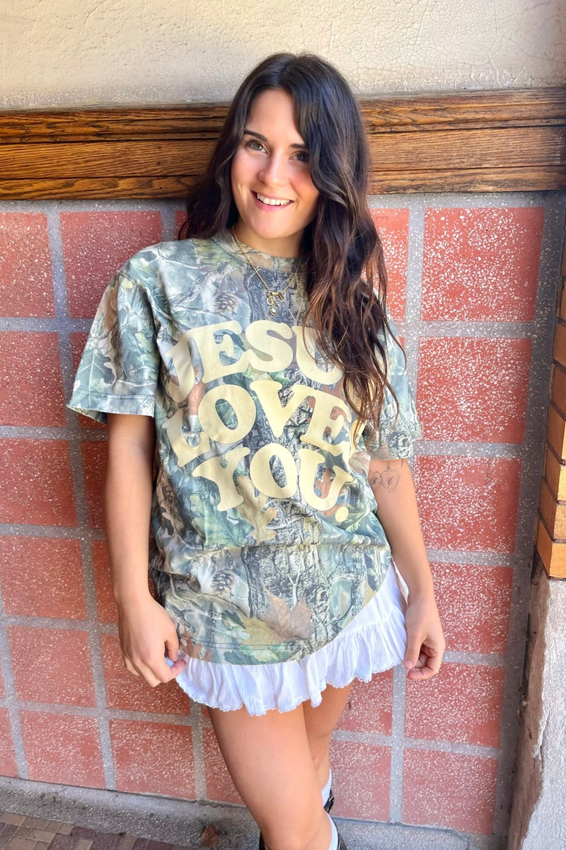 Jesus Loves You Camo Tee TOPS JesusLovesYou Co 
