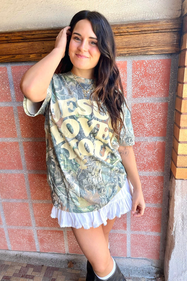 Jesus Loves You Camo Tee TOPS JesusLovesYou Co 