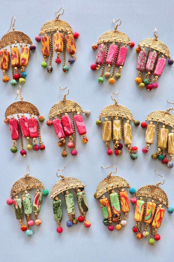 Handmade "Phoebe" Dangle Earrings Wild Bohemian 