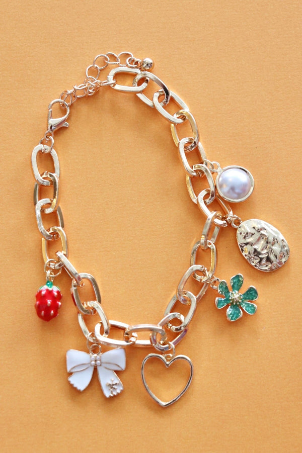 Strawberry Fields Charm Bracelet Wild Bohemian 