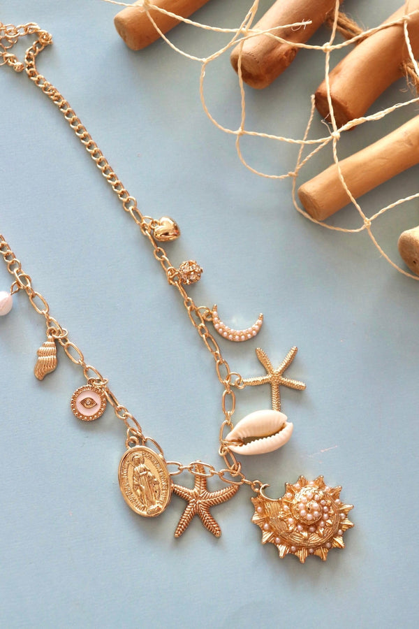 Shell Searcher Charm Necklace Wild Bohemian 