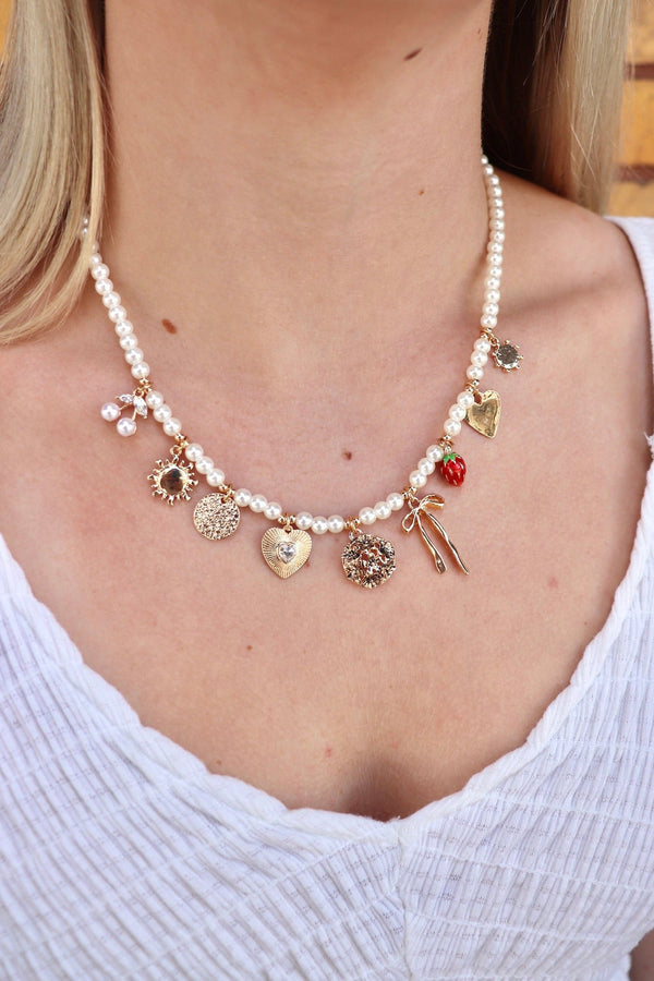 Pearls for the Girls Charm Necklace Wild Bohemian 
