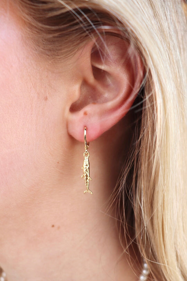 Sea Life Huggie Hoop Earrings Wild Bohemian 