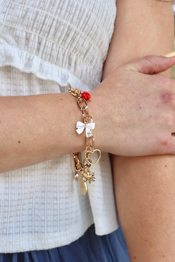 Strawberry Fields Charm Bracelet Wild Bohemian 