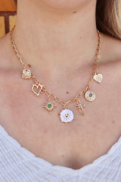 Sunburst Charm Necklace Wild Bohemian 