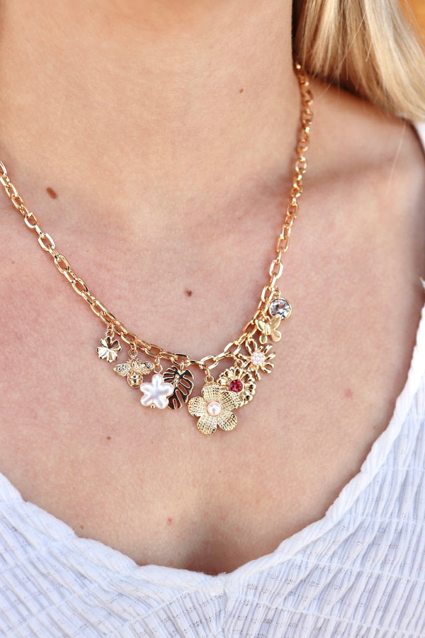 Garden Friends Charm Necklace Wild Bohemian 
