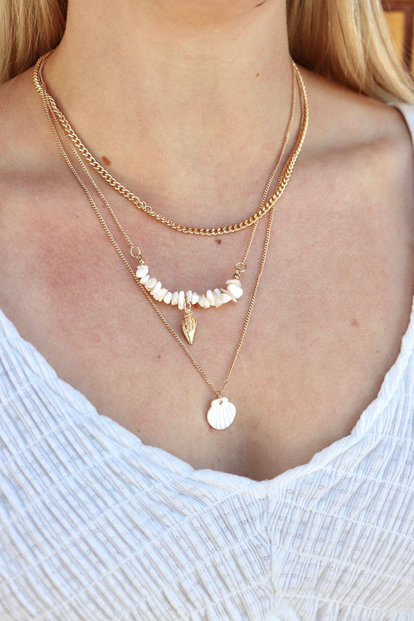 Coastal Treasures Layered Necklace Wild Bohemian 