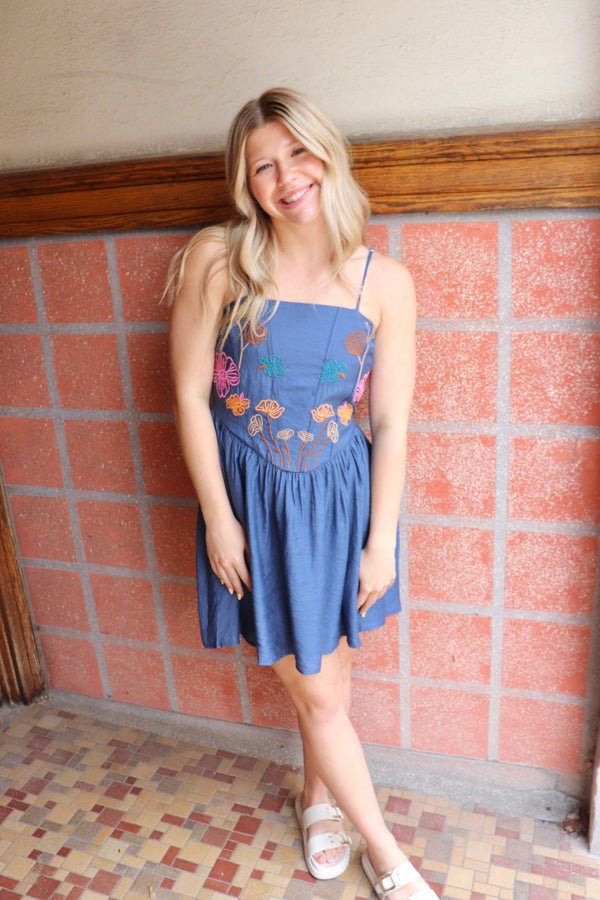 Eleana Embroidered Dress Wild Bohemian 
