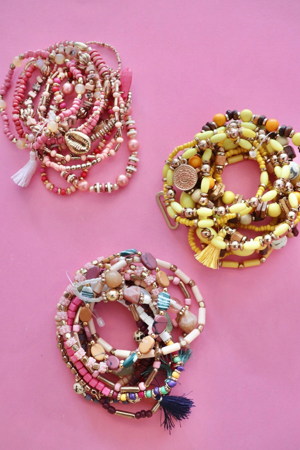 Mya Bracelet Stacks - 3 Styles Wild Bohemian YELLOW 
