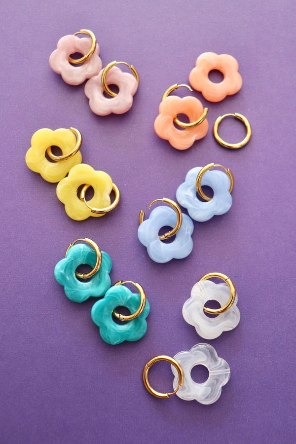 Glossy Daisy Hoops Wild Bohemian 