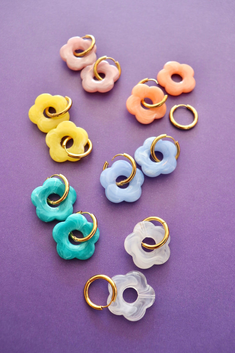 Glossy Daisy Hoops Wild Bohemian 