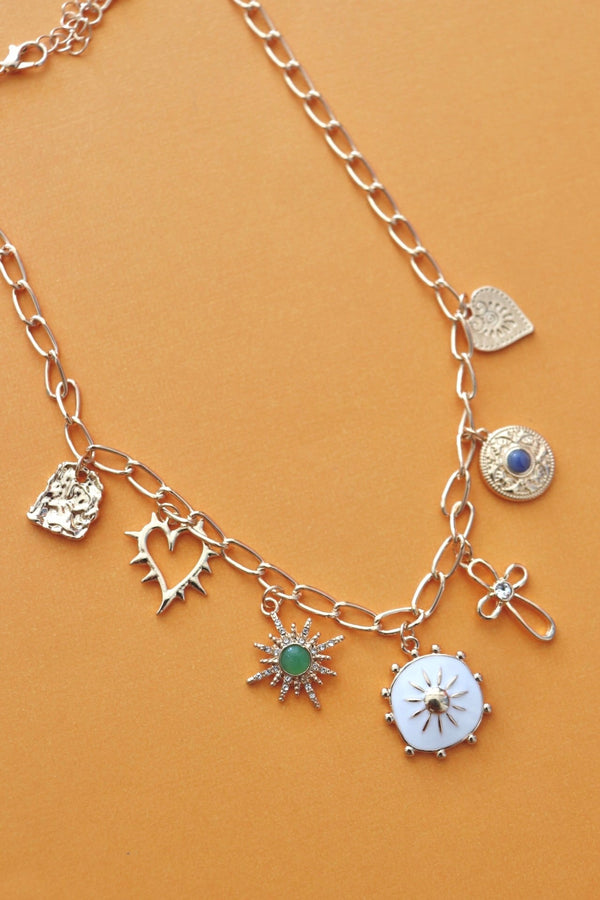 Sunburst Charm Necklace Wild Bohemian 