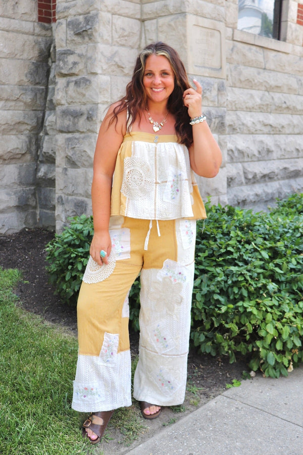 Giselle Crochet Set in Golden SET POL 