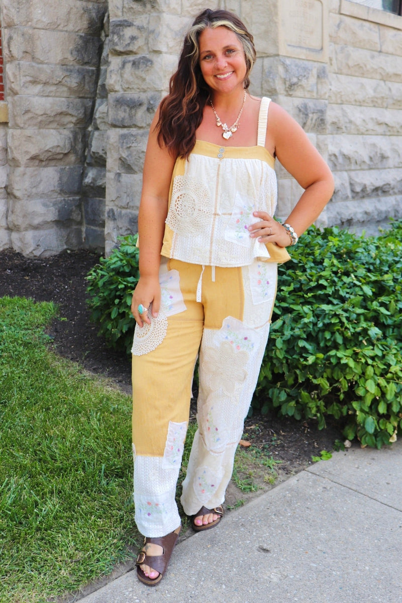 Giselle Crochet Set in Golden SET POL 