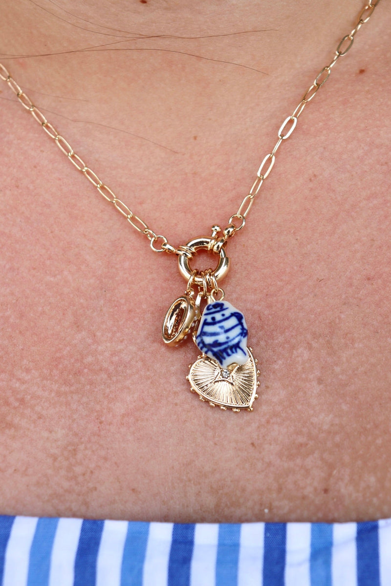 Off the Coast Charm Necklace NECKLACES Josslyn 