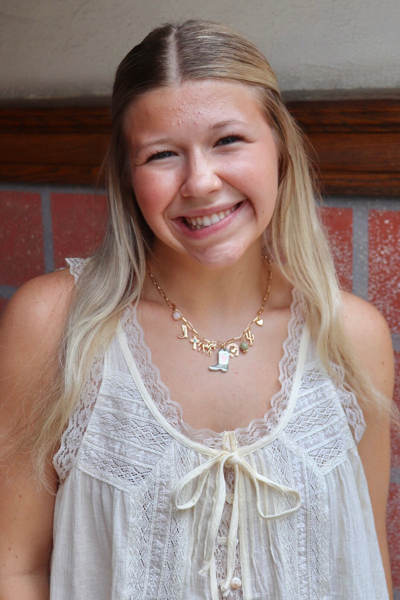 Loretta Charm Necklace NECKLACES Josslyn 
