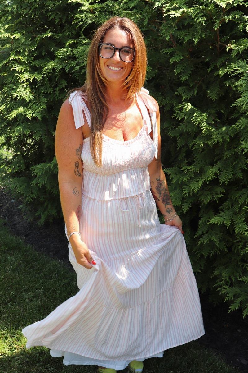 Kaci Smocked Tank TOPS POLYGRAM 
