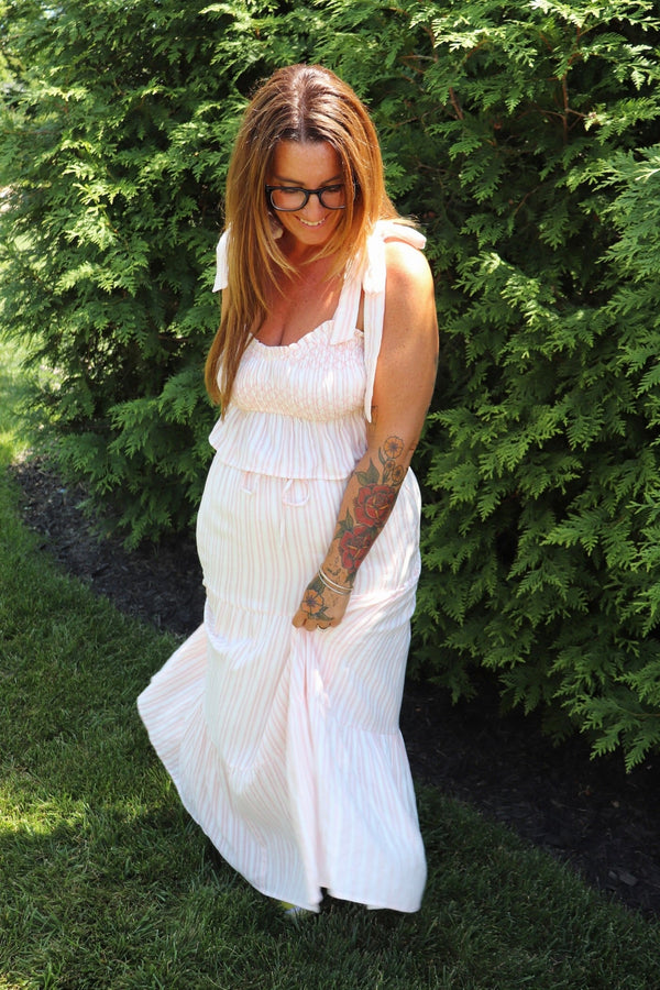 Kaci Striped Maxi Skirt SKIRT POLYGRAM 