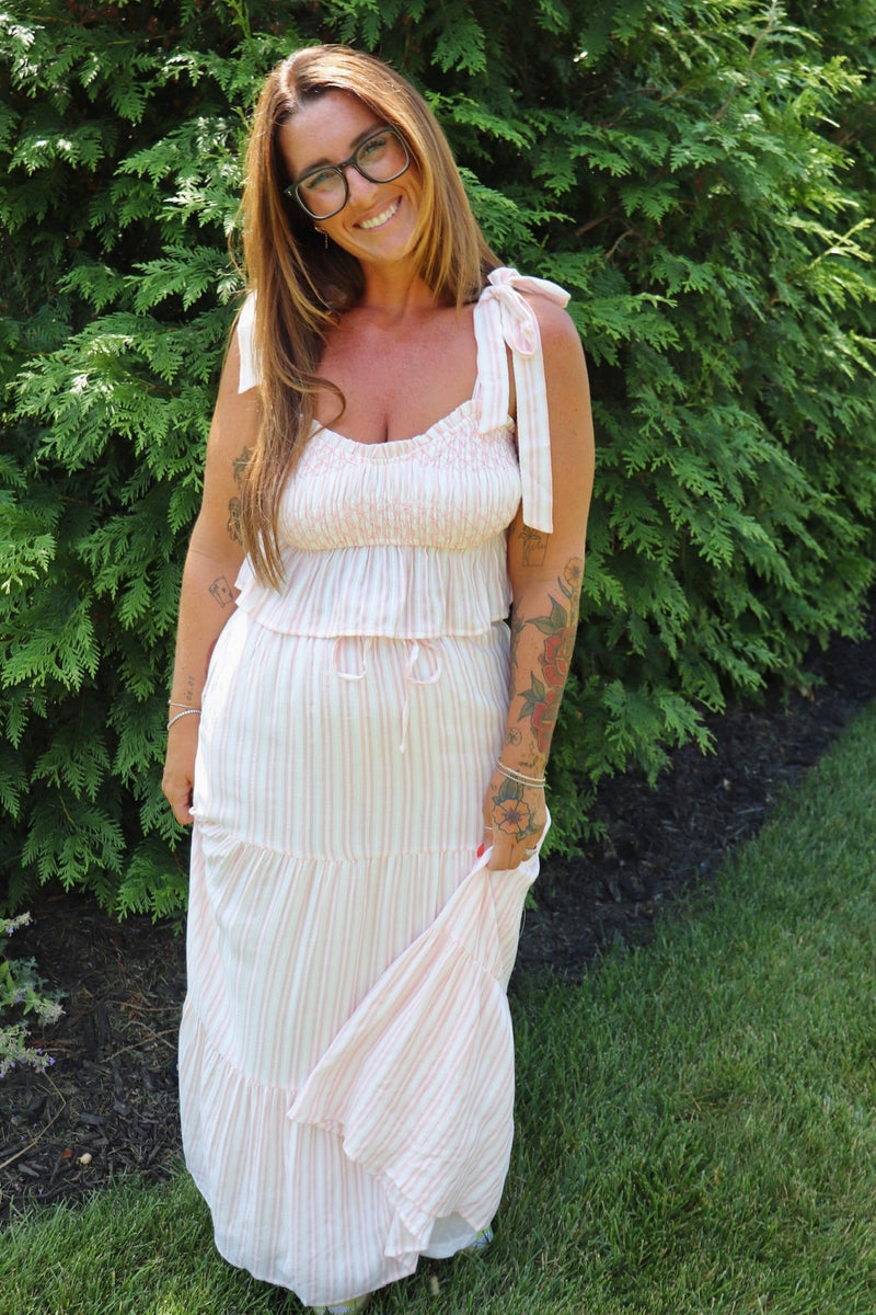 Kaci Striped Maxi Skirt SKIRT POLYGRAM 