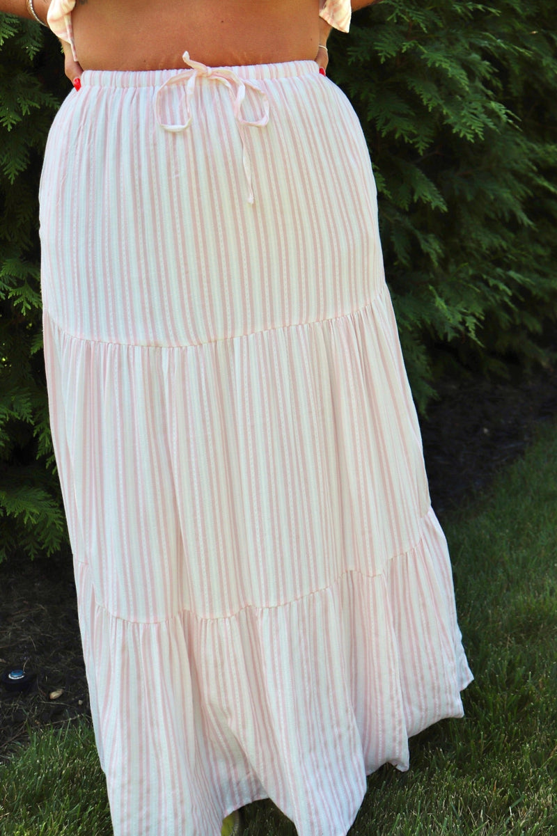 Kaci Striped Maxi Skirt SKIRT POLYGRAM 