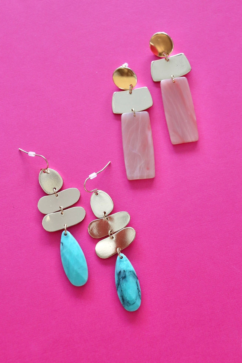 Acrylic Geo Drop Earrings EARRINGS Josslyn 