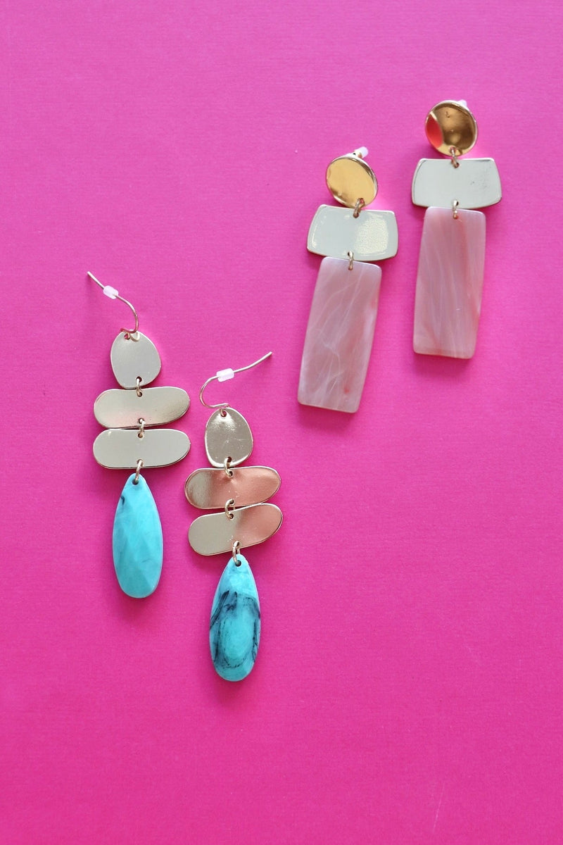 Acrylic Geo Drop Earrings EARRINGS Josslyn 