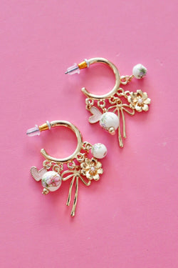 Pia Charm Hoop Earrings EARRINGS Josslyn 