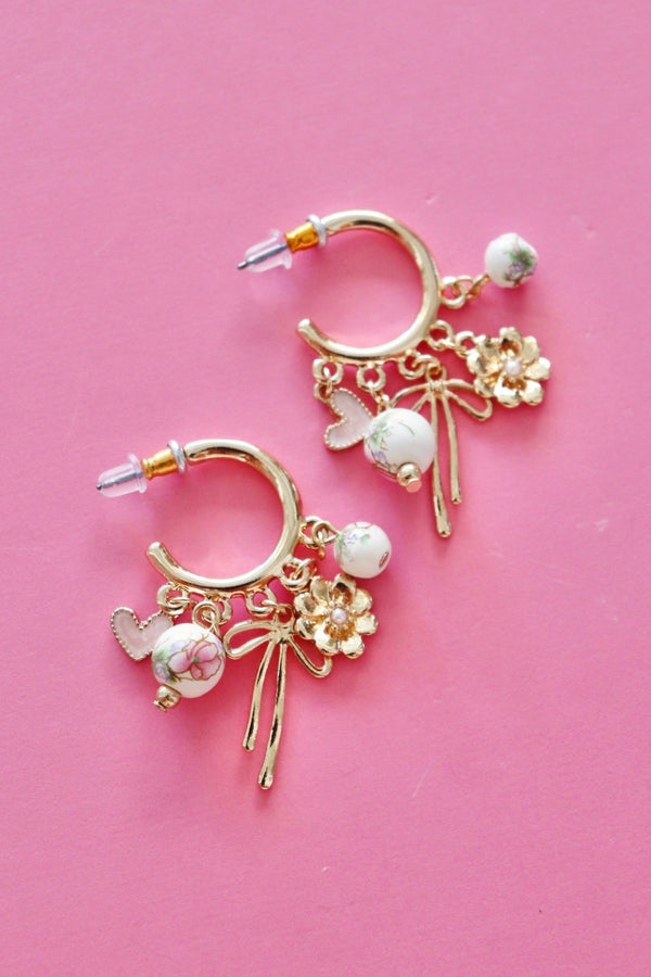 Pia Charm Hoop Earrings EARRINGS Josslyn 