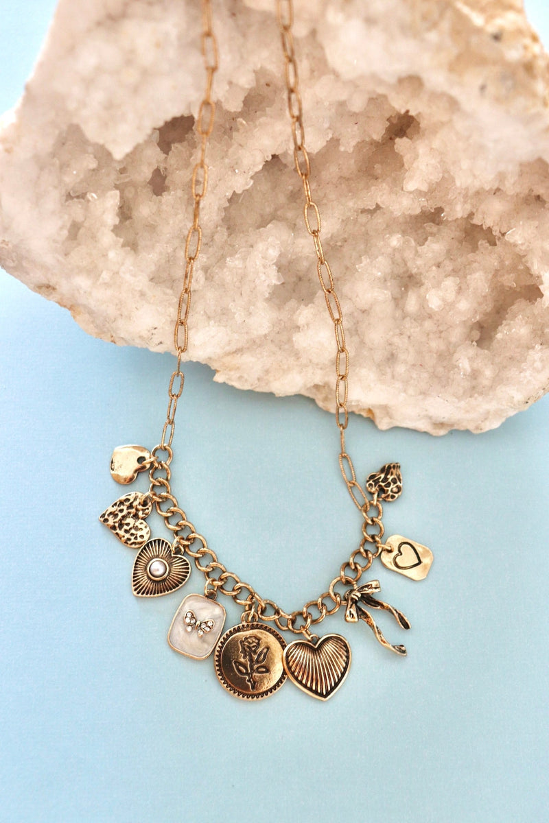 Belle Charm Necklace NECKLACES Josslyn 