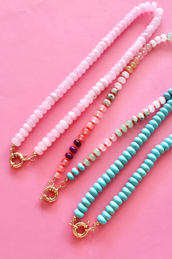 Natural Stone Toggle Necklace NECKLACES Josslyn 