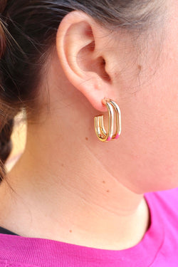 Gold Hoop Earrings EARRINGS Josslyn STYLE A 