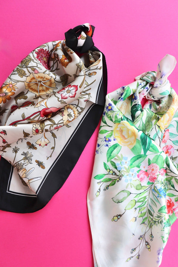 Floral Hair Scarves HAIR ACCESSORIES Josslyn 