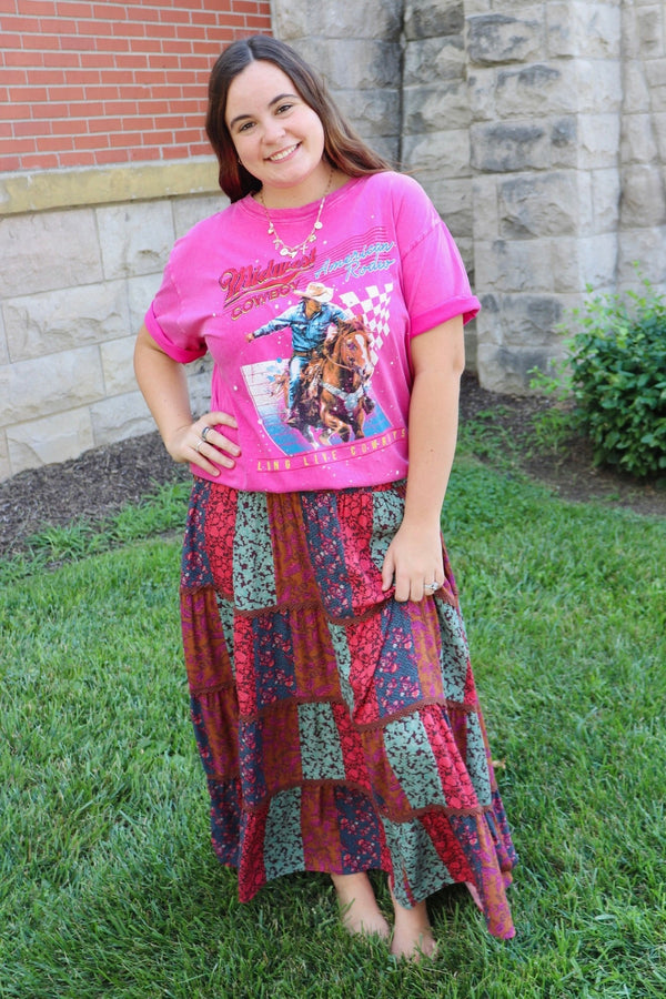 Midwest Cowboy Oversized Tee TOPS HRTandLOVE 