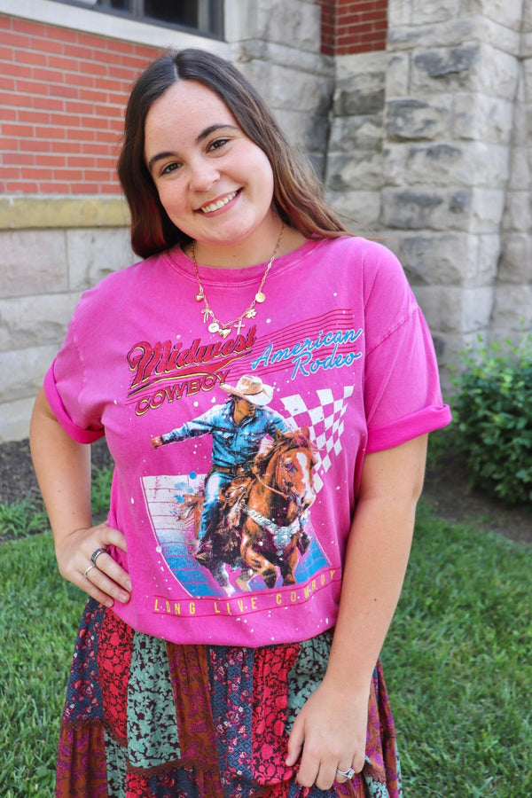 Midwest Cowboy Oversized Tee TOPS HRTandLOVE 