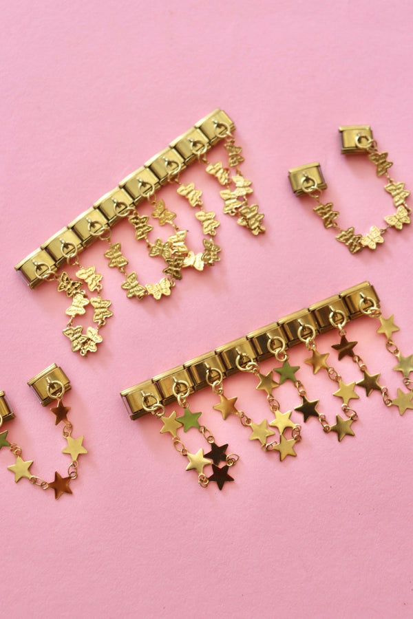 Italian Charms | DOUBLE CHAIN ITALIAN CHARM BAR LAMOON 