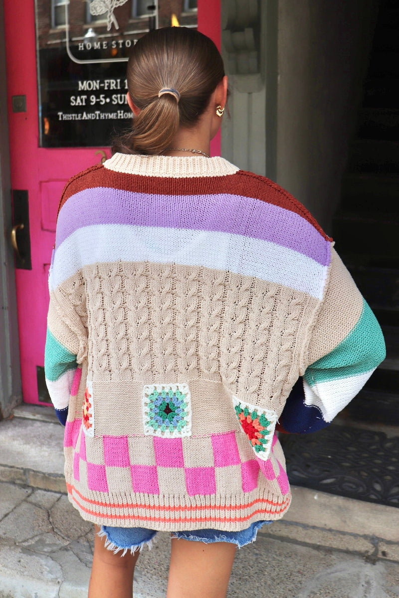 Aimee Granny Square Cardigan OUTERWEARS POL 