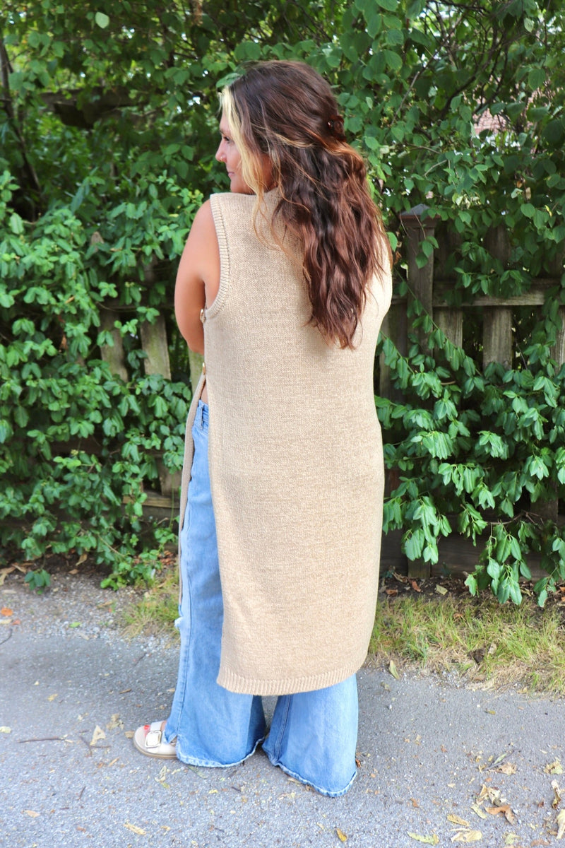 Reese Knit Tank in Oat TOPS EESOME 