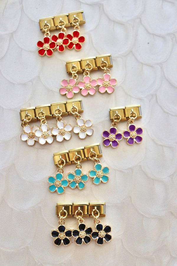 Italian Charms | DANGLE DAISIES ITALIAN CHARM BAR LAMOON 
