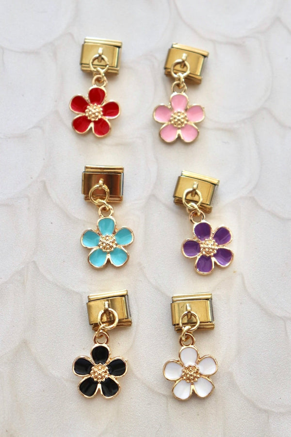 Italian Charms | DANGLE DAISIES ITALIAN CHARM BAR LAMOON 
