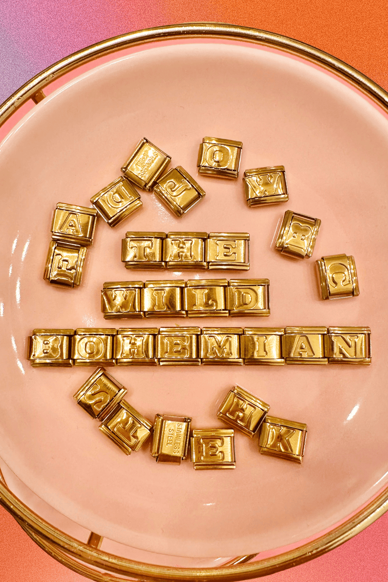 Italian Charms | LETTERS ITALIAN CHARM BAR LAMOON 