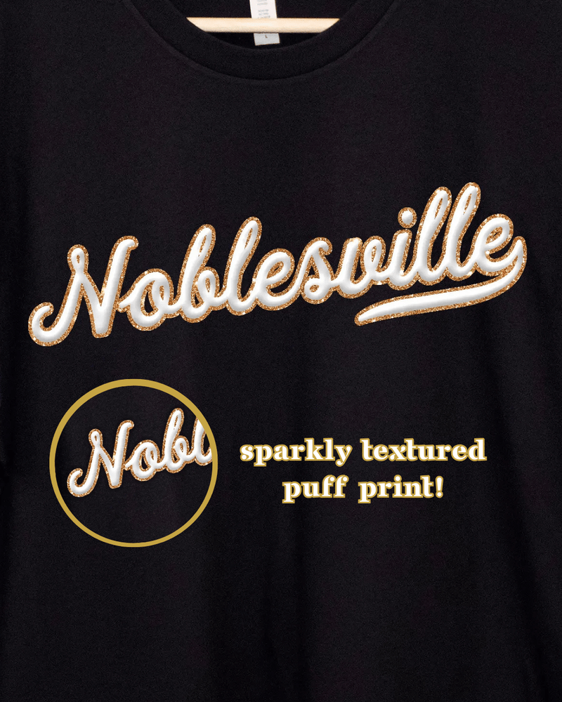 PRE ORDER Noblesville Inspired Varsity Tee - Closes 09/03 TOPS NoBullWoman Apparel 