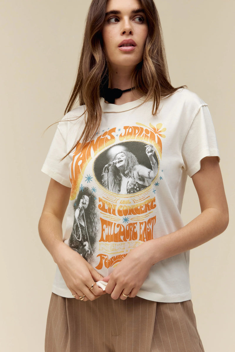 DAYDREAMER Janis Joplin Reverse Tour Tee Wild Bohemian 