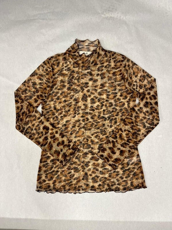 Mesh Leopard Long Sleeve Wild Bohemian 