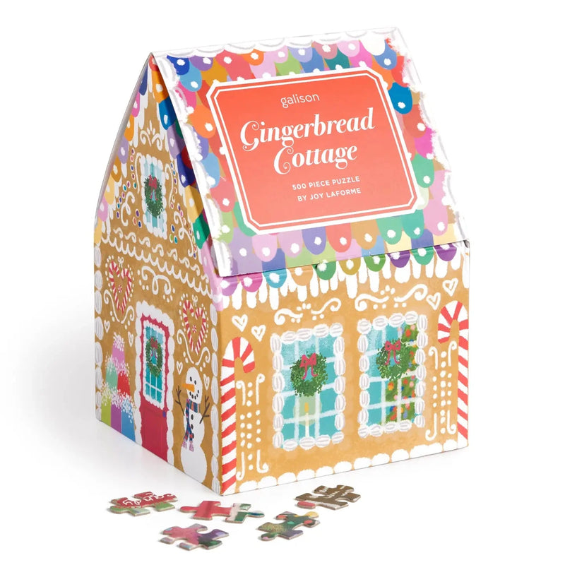 Gingerbread Cottage 500 Piece Puzzle GIFT Chronicle Books 